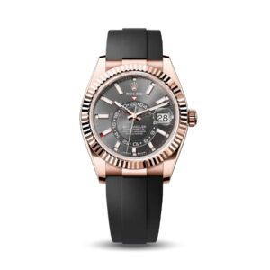 336235 Sky-Dweller Rose Gold Rhodium Dial Oysterflex (New 2024)