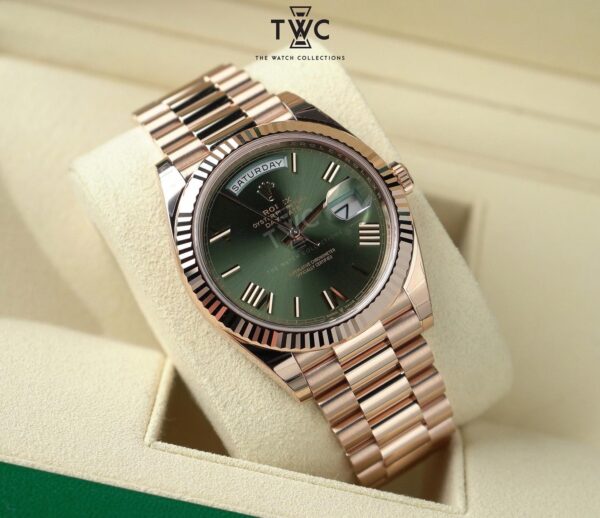 Day-Date Olive Green Rose Gold - Image 2