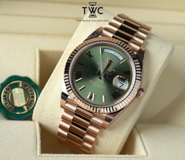 Day-Date Olive Green Rose Gold - Image 3