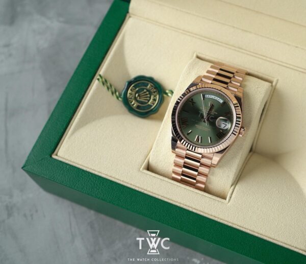 Day-Date Olive Green Rose Gold - Image 5